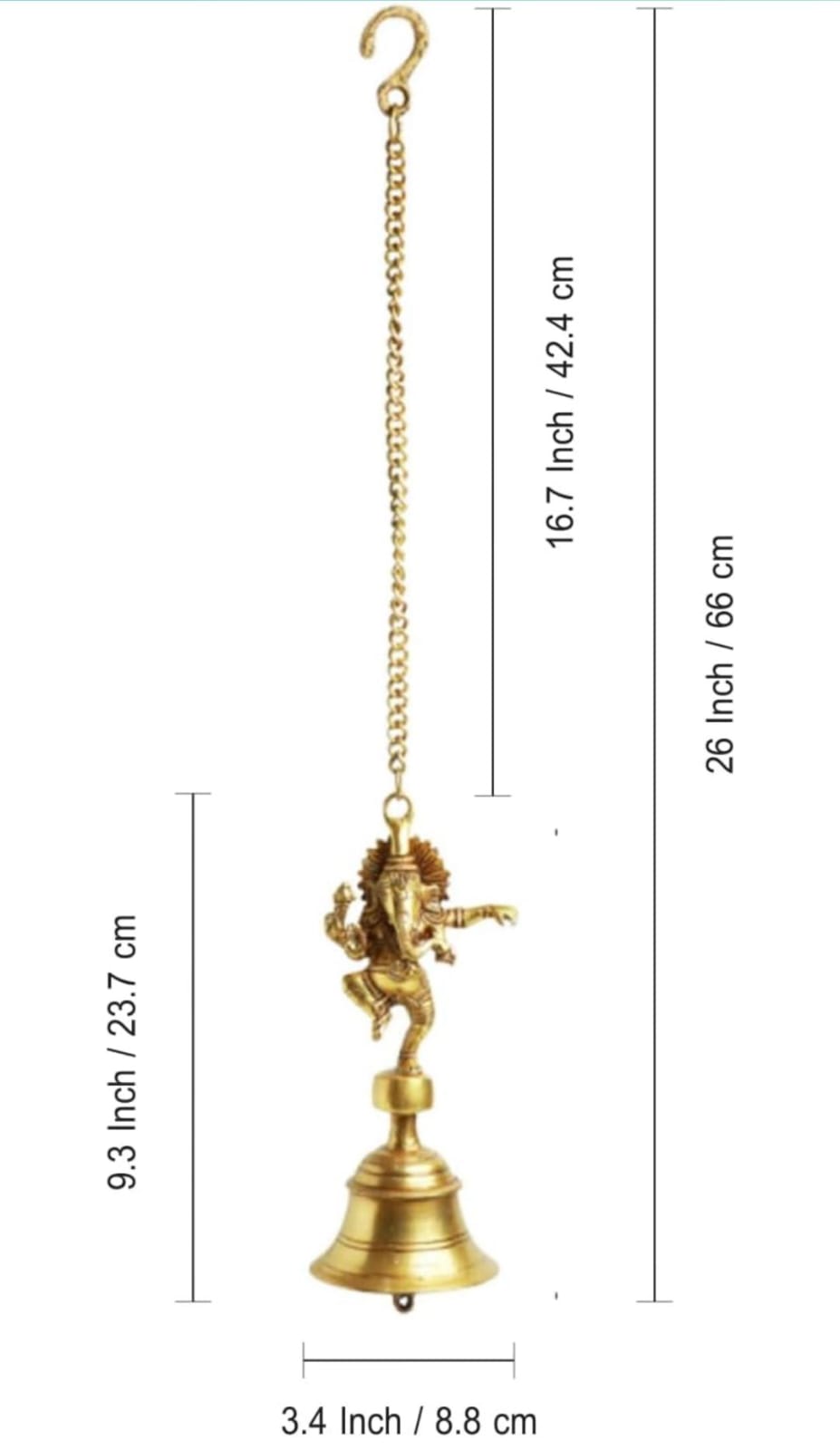 Dancing Ganesha Hanging Bell