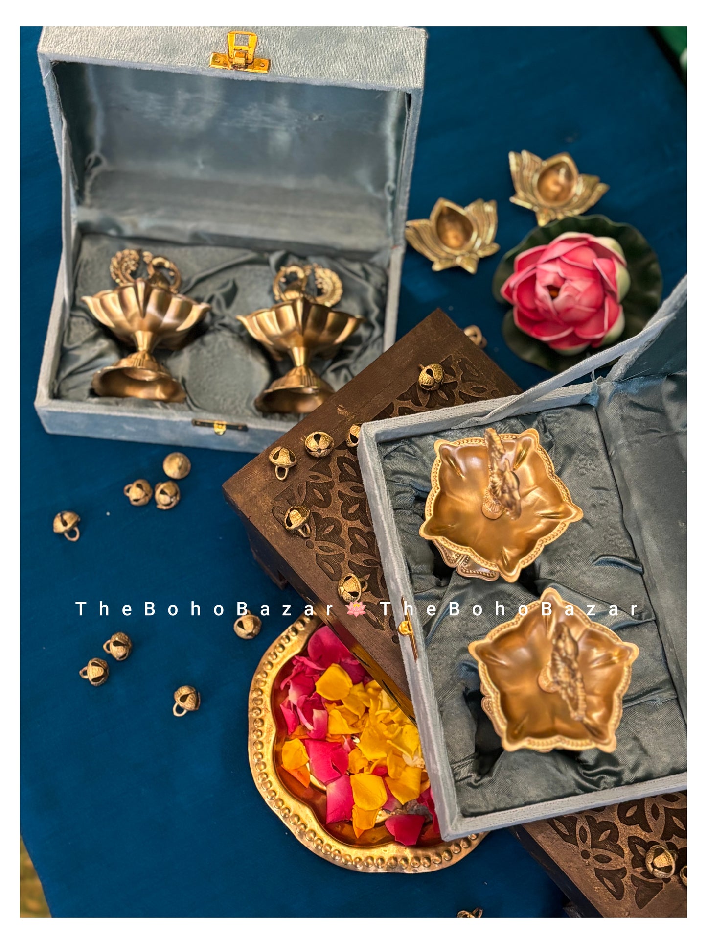 Peacock Diya Set of 2