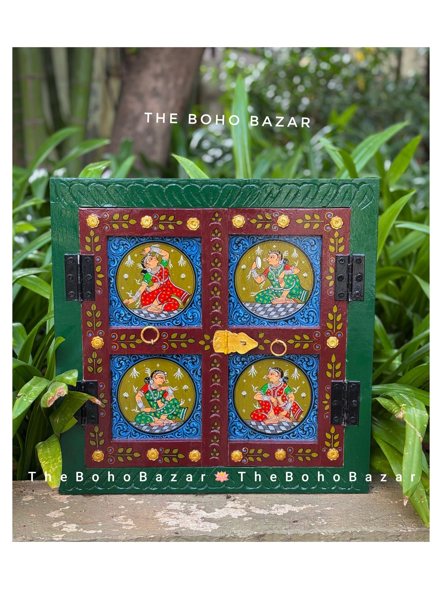Pattachitra Style Hand-painted Windows