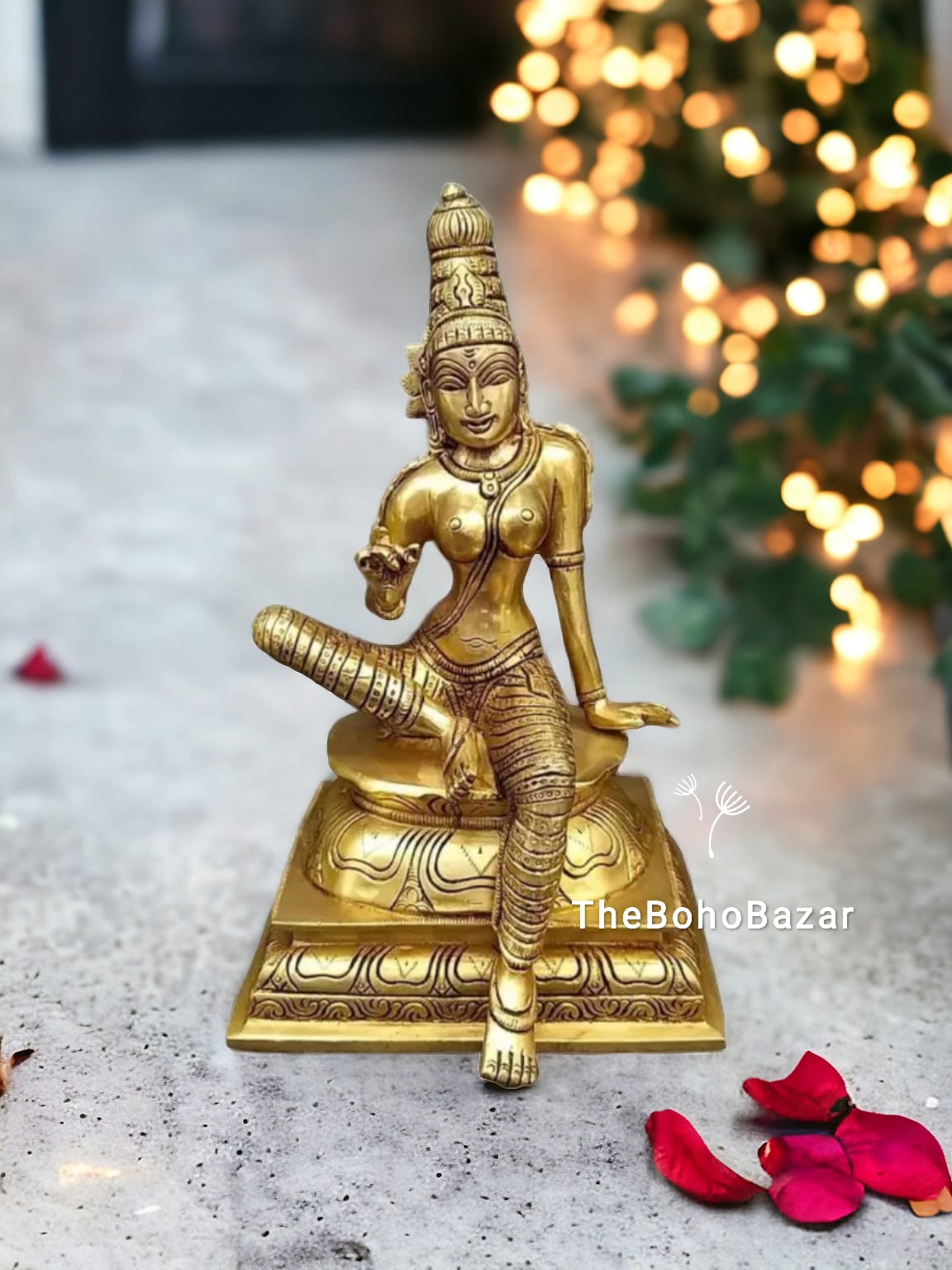 Brass Parvati Idol