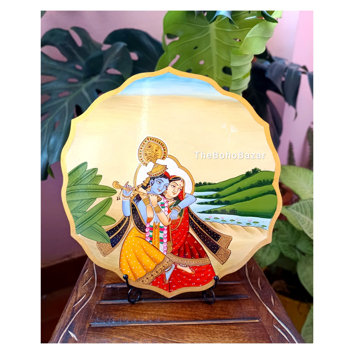 Radha Krishna Wall plate