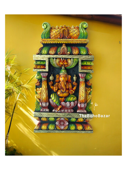 Gopuram Ganesha Wall Panel