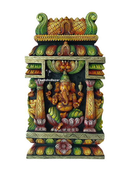 Gopuram Ganesha Wall Panel