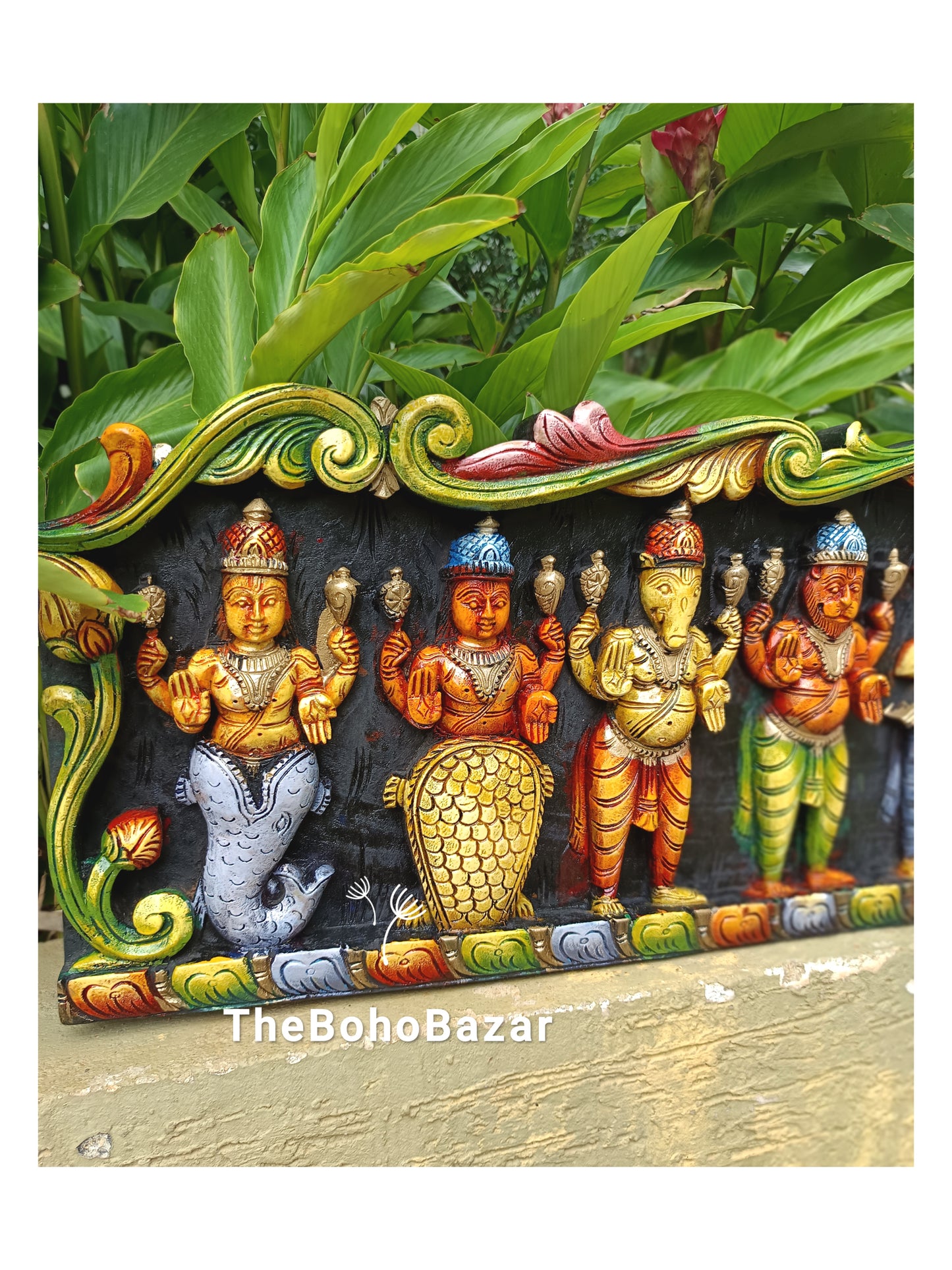 Dashavatara Wooden Wall Panel