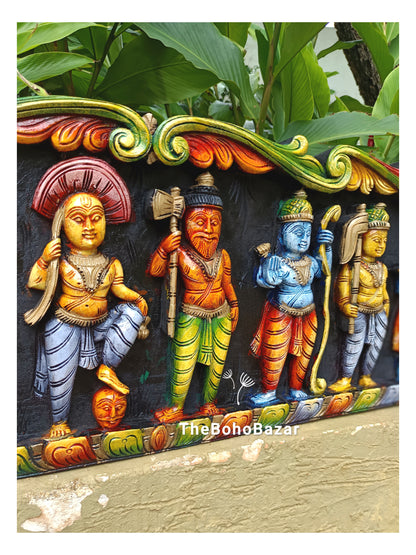 Dashavatara Wooden Wall Panel