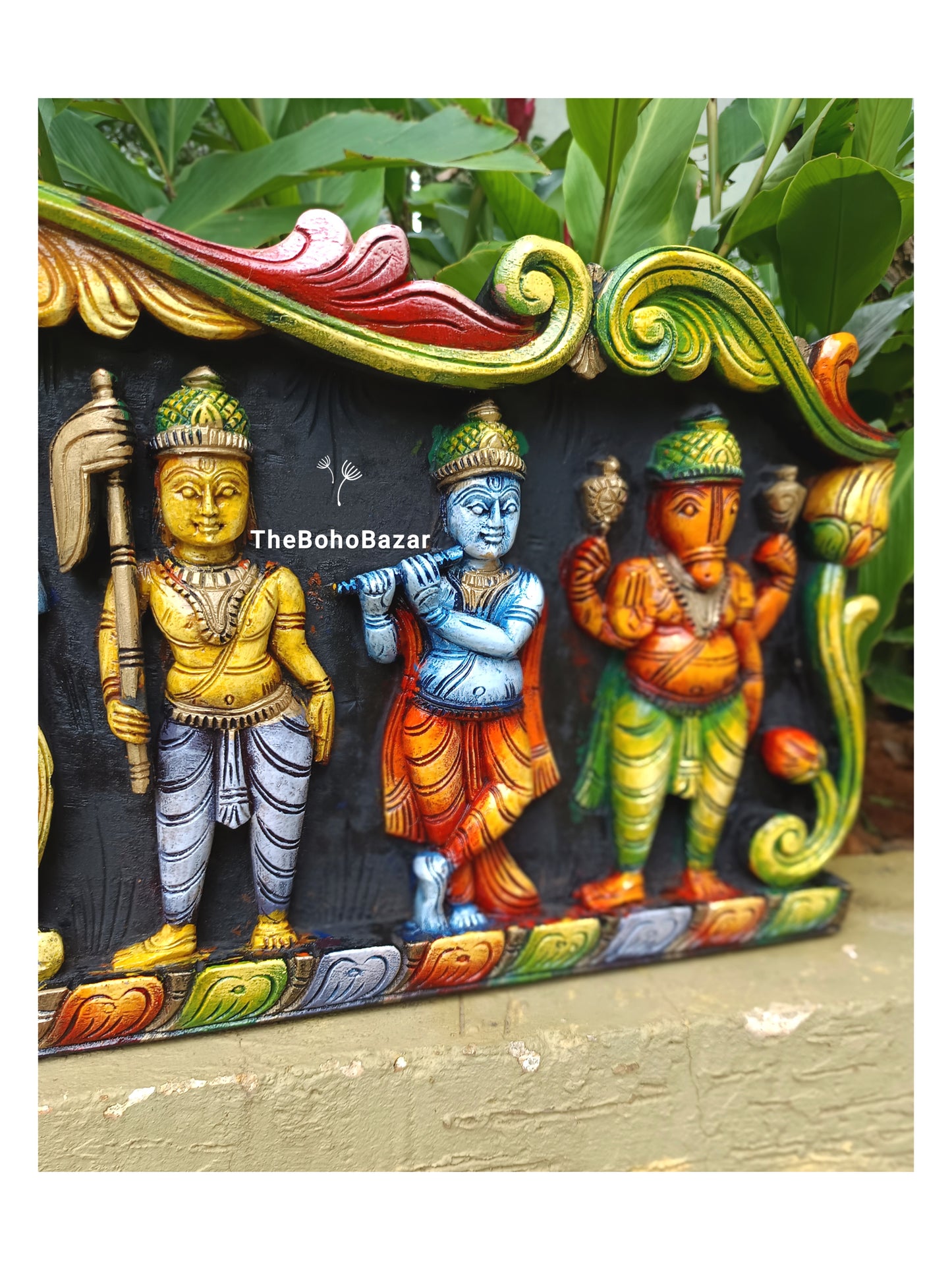 Dashavatara Wooden Wall Panel