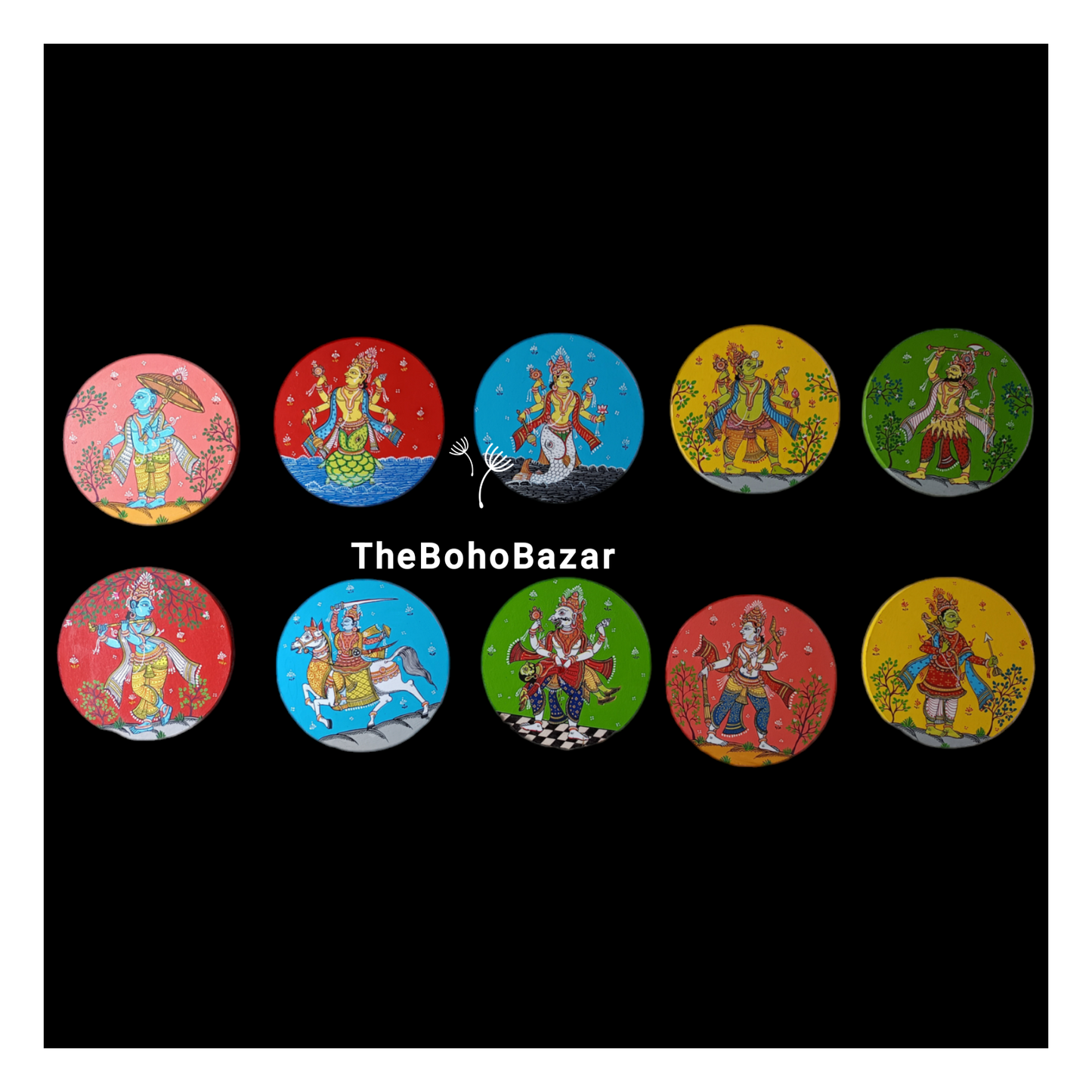 Pattachitra Dashavatar Plates