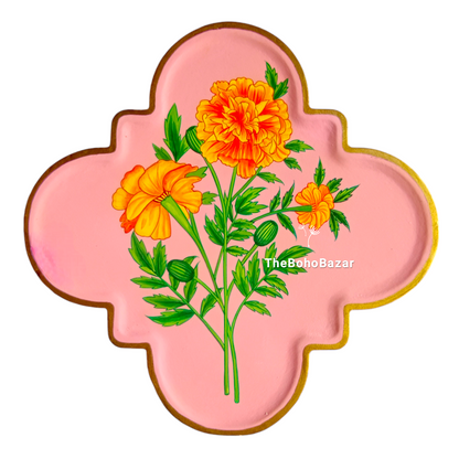 Indian Flowers Wall Plaques