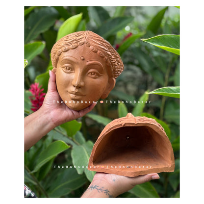 Lady Face Wall Planter
