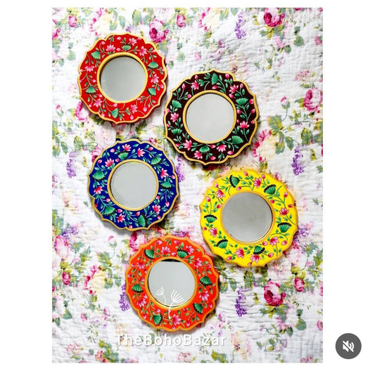 Circular Pichwai Mirrors