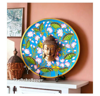 Brass Buddha and Ganesha Plates