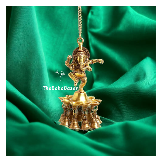 Ganesha Bells Hanging Diya