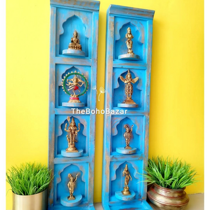 Vertical Multipurpose Jharokha Temple Shelf