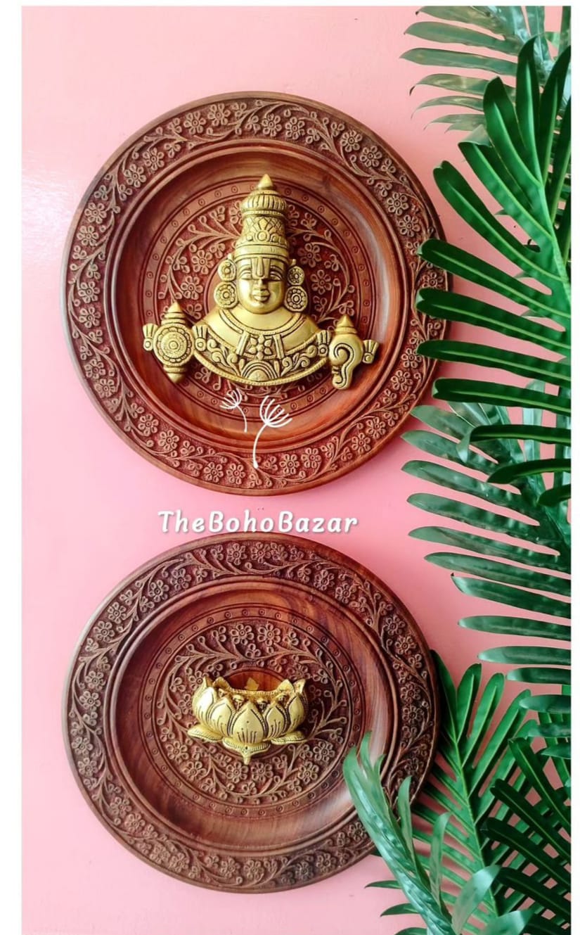 Balaji Wall Plate and Lotus Wall Plate