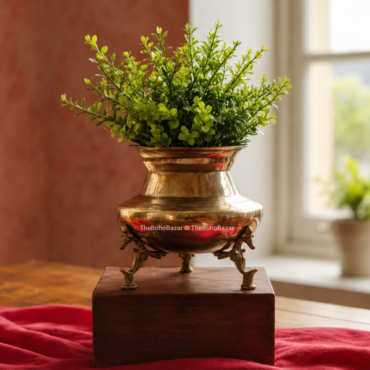 Parrot Brass Pots