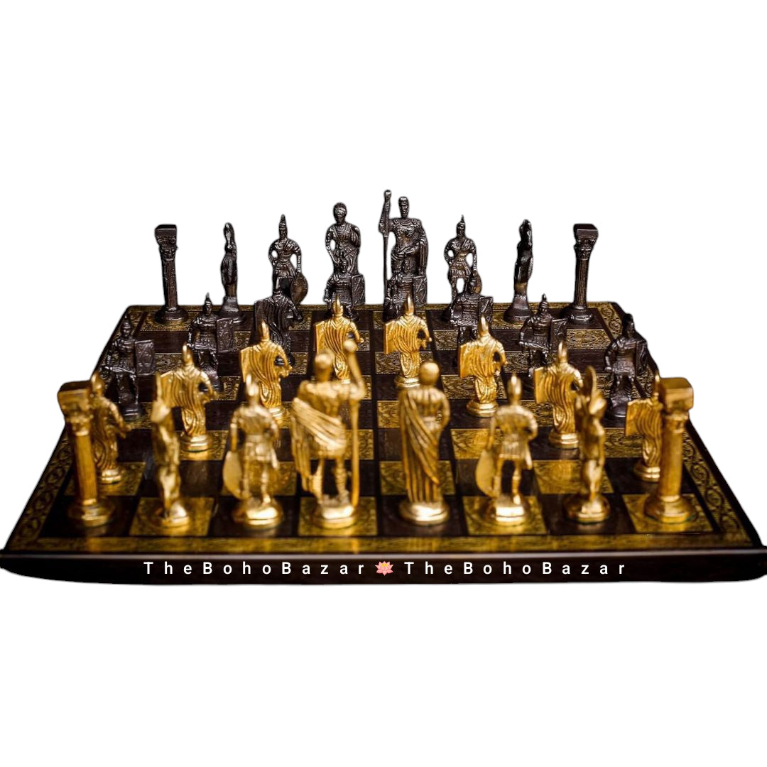 Luxury Brass Chess Board Set