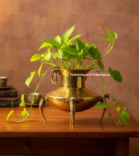 Parrot Brass Pots