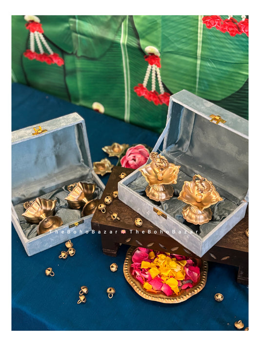 Peacock Diya Set of 2