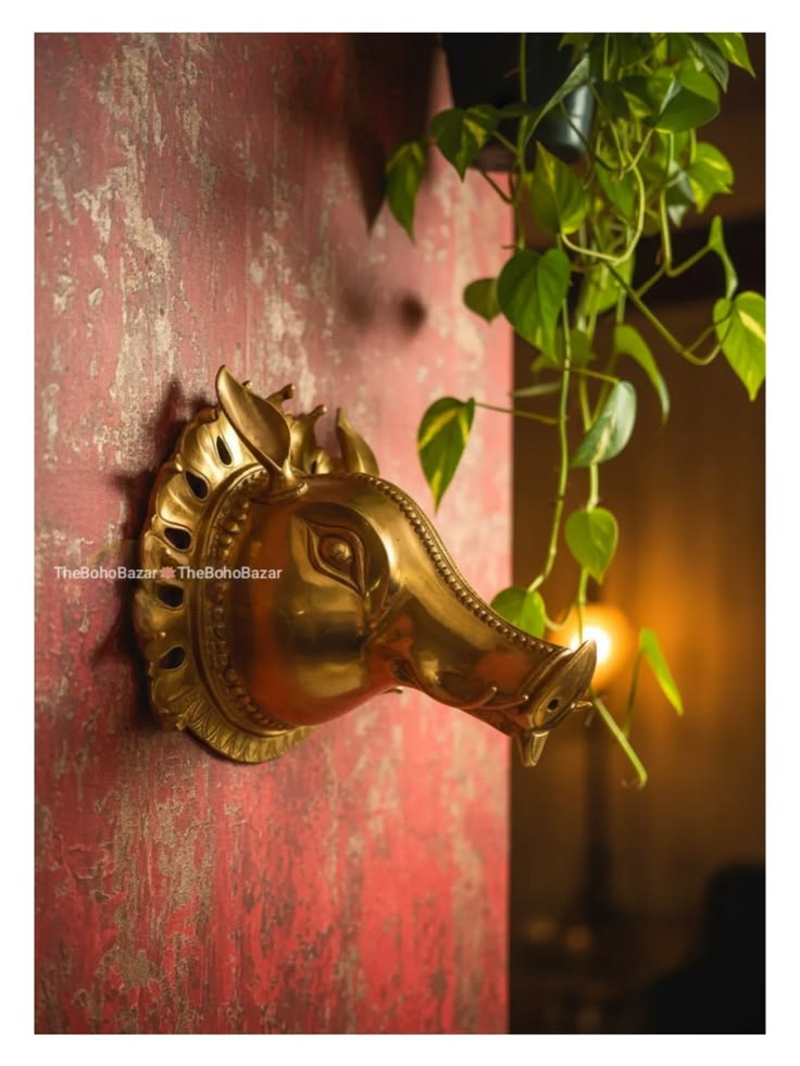 Brass Varaha Wall Mask