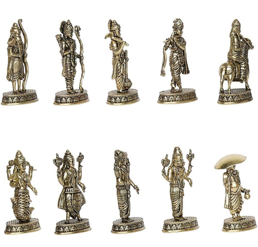 Brass Dashavatar Idol Set