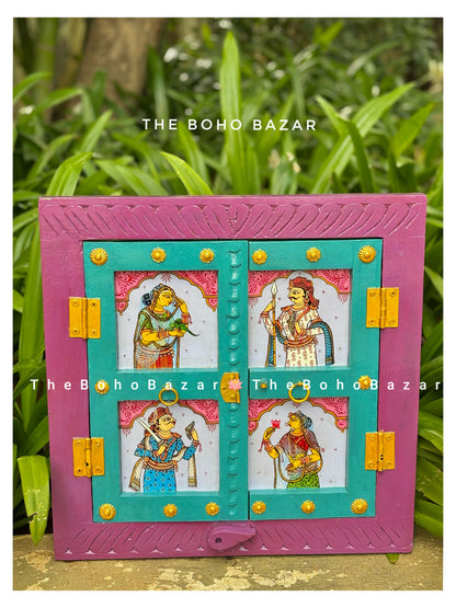 Pattachitra Style Hand-painted Windows