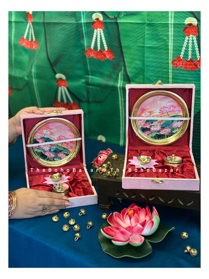 Pichwai Pooja Thali Set