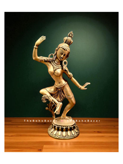 Shiva Parvati Dancing Statues (set of 2)