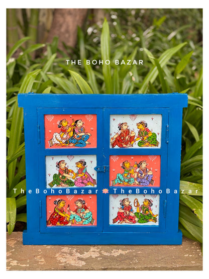 Pattachitra Style Hand-painted Windows
