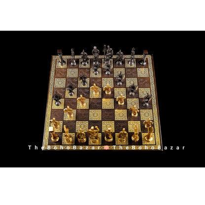 Luxury Brass Chess Board Set