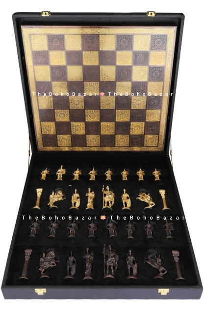 Luxury Brass Chess Board Set