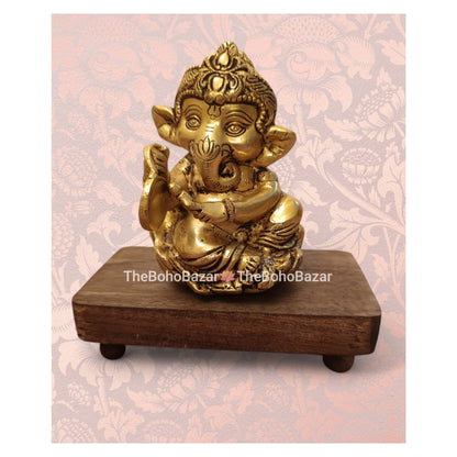 Brass Musical Ganesha Set of 5