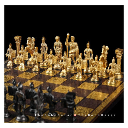 Luxury Brass Chess Board Set