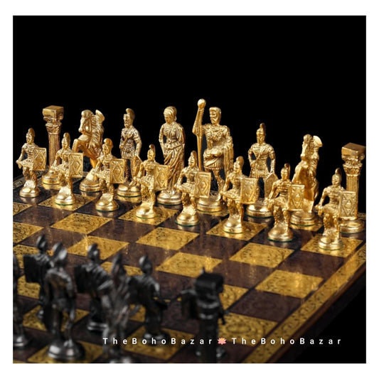 Luxury Brass Chess Board Set