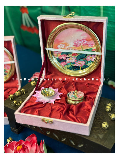 Pichwai Pooja Thali Set